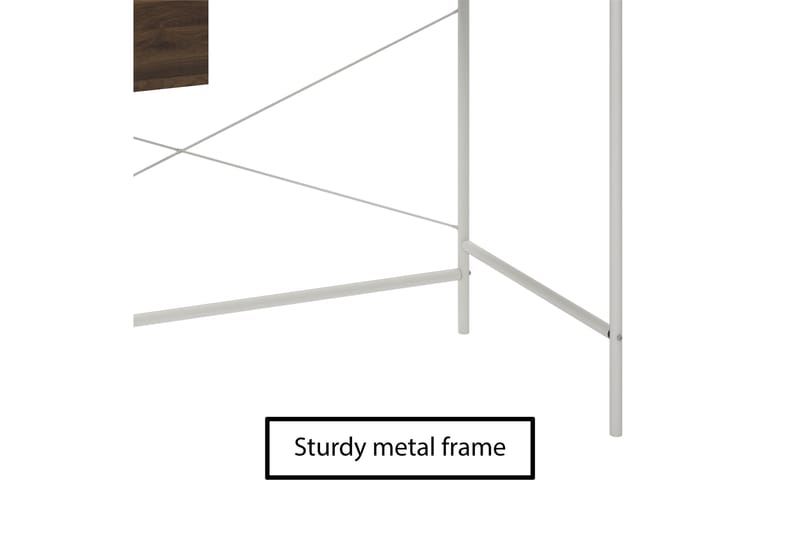 Webster Skrivbord 107 cm med Förvaring Låda Valnötsbrun - Novogratz - Skrivbord