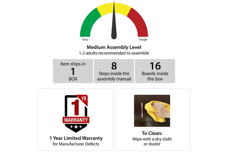 Webster Skrivbord 107 cm med Förvaring Låda Valnötsbrun - Novogratz - Möbler - Bord & matgrupper - Kontorsbord - Skrivbord