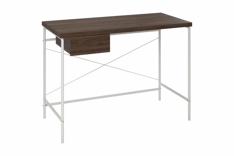 Webster Skrivbord 107 cm med Förvaring Låda Valnötsbrun - Novogratz - Möbler - Bord & matgrupper - Kontorsbord - Skrivbord