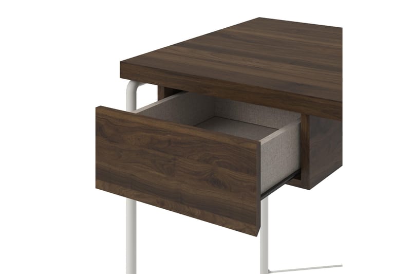 Webster Skrivbord 107 cm med Förvaring Låda Valnötsbrun - Novogratz - Möbler - Bord & matgrupper - Kontorsbord - Skrivbord