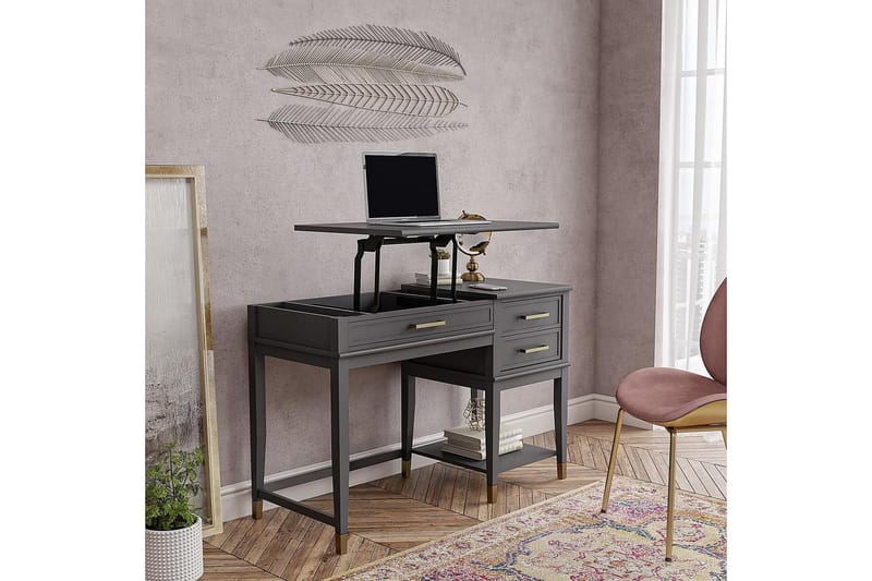 Westerleigh Höj-och Sänkbart Skrivbord 116 cm Förvaring Lådo - CosmoLiving - Möbler - Bord & matgrupper - Kontorsbord - Skrivbord - Höj och sänkbart skrivbord