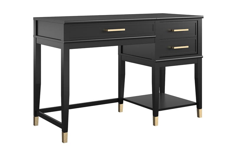 Westerleigh Skrivbord 116 cm Höj- och sänkbar 3 Lådor Svart - CosmoLiving - Möbler - Bord & matgrupper - Kontorsbord - Skrivbord - Höj och sänkbart skrivbord