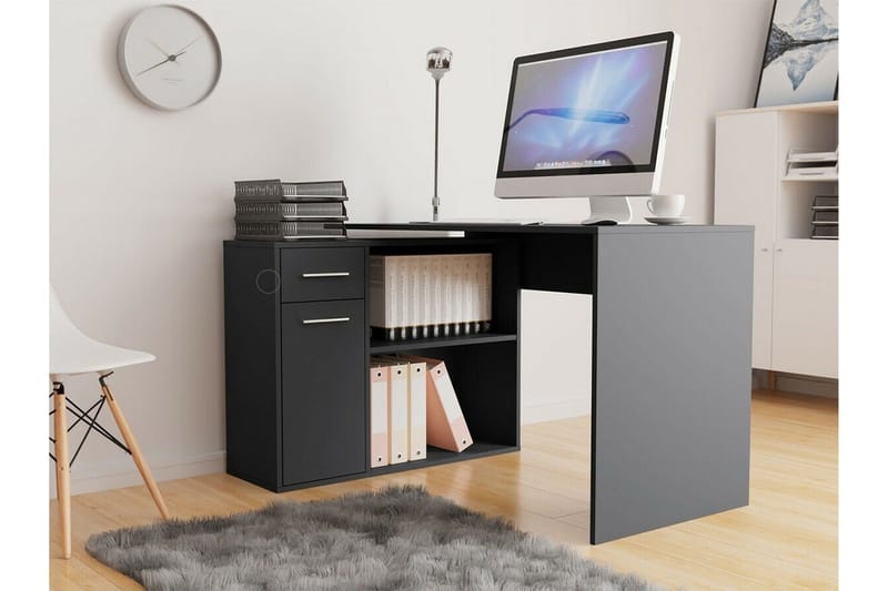 Wickston Skrivbord 120 cm Anthracite - Möbler - Bord & matgrupper - Kontorsbord - Skrivbord