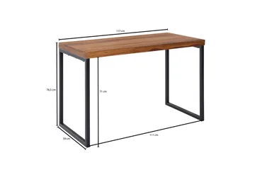 Wilhem Skrivbord 117 cm Rektangulär - Natur - Möbler - Bord & matgrupper - Kontorsbord - Skrivbord