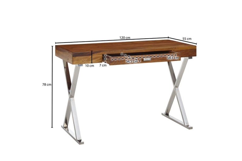 Wilhem Skrivbord 120 cm Rektangulär - Natur - Möbler - Bord & matgrupper - Kontorsbord - Skrivbord