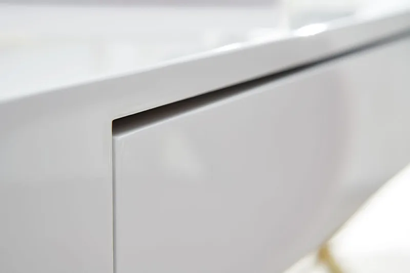 Willowdale Skrivbord 118 cm med Förvaring 2 Lådor - Vit/Guld - Möbler - Bord & matgrupper - Kontorsbord - Skrivbord