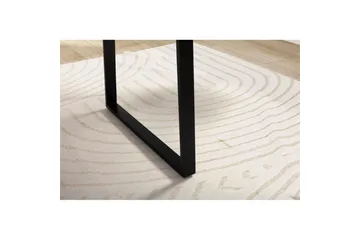 Skrivbord Wohnling Massiv trä träd kant metallben lantlig stil Svart, Rak, 180x90 cm - Svart, Rak, 180x90 cm - Möbler - Bord & matgrupper - Kontorsbord - Skrivbord