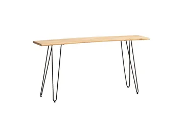 Skrivbord Wohnling Massivt trä 150 cm träd kant med hårnålben lantstil - Möbler - Bord & matgrupper - Kontorsbord - Skrivbord