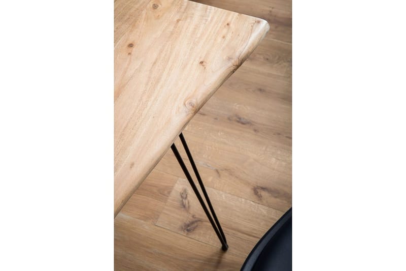 Skrivbord Wohnling Massivt trä 150 cm träd kant med hårnålben lantstil - Möbler - Bord & matgrupper - Kontorsbord - Skrivbord