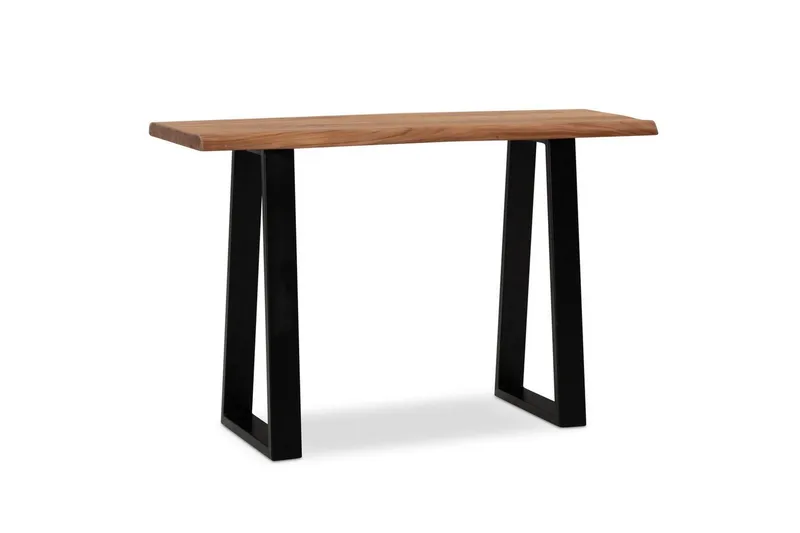 Skrivbord Wohnling Massivt trä med trädkanter, metallram, undefined