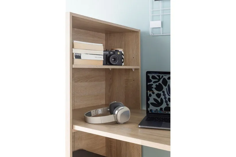 Skrivbord Wohnling med hylla 120x120x53 cm trä i modern stil Sonoma - Sonoma - Möbler - Bord & matgrupper - Kontorsbord - Skrivbord