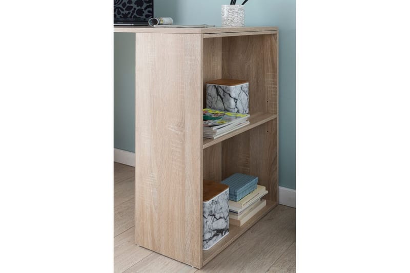 Skrivbord Wohnling med hylla 120x120x53 cm trä i modern stil Sonoma - Sonoma - Möbler - Bord & matgrupper - Kontorsbord - Skrivbord