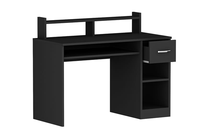 Yemisen Skrivbord 120 cm med Förvaring Låda + Hyllor - Antracit - Möbler - Bord & matgrupper - Kontorsbord - Skrivbord