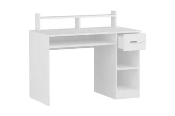 Yemisen Skrivbord 120 cm med Förvaring Låda + Hyllor - Vit - Möbler - Bord & matgrupper - Kontorsbord - Skrivbord