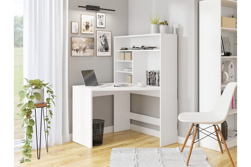 Zayden Skrivbord 101 cm - Vit - Möbler - Bord & matgrupper - Kontorsbord - Skrivbord