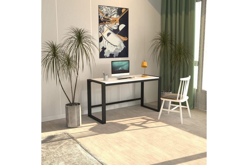Sorix Skrivbord 55x122 cm - Vit/Svart - Möbler - Bord & matgrupper - Kontorsbord - Skrivbord