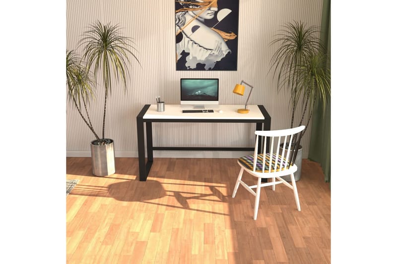 Sorix Skrivbord 55x122 cm - Vit/Svart - Möbler - Bord & matgrupper - Kontorsbord - Skrivbord