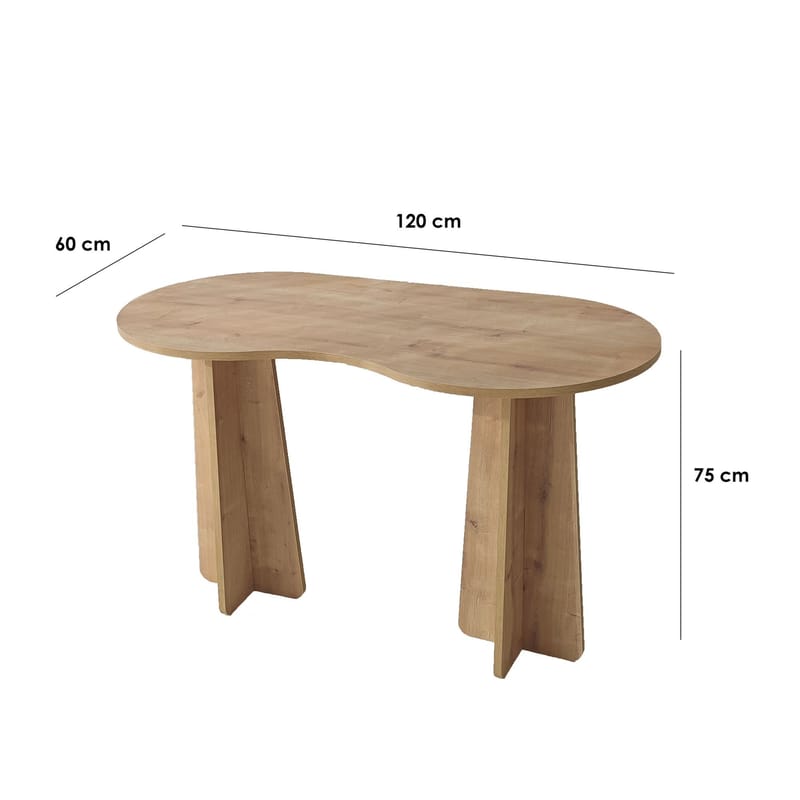 Soryn Skrivbord 120 cm - Safir Ek - Möbler - Bord & matgrupper - Kontorsbord - Skrivbord