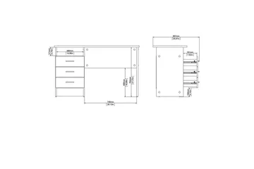 Taketo Skrivbord 48,1x120,1 cm - Natur - Möbler - Bord & matgrupper - Kontorsbord - Skrivbord