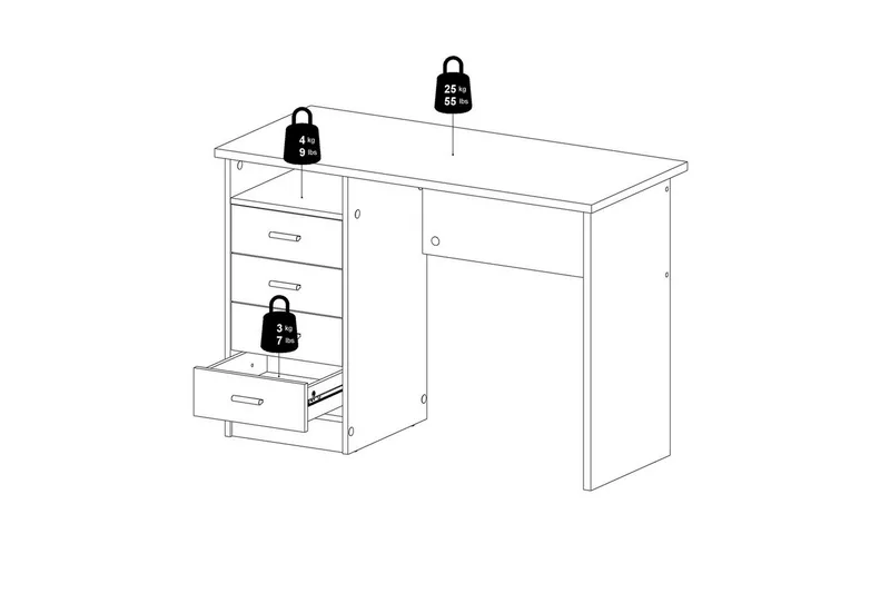 Taketo Skrivbord 48,5x110 cm - Natur - Möbler - Bord & matgrupper - Kontorsbord - Skrivbord