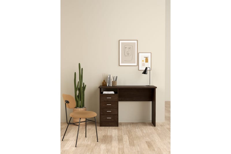 Taketo Skrivbord 49x110 cm - Mörkbrun - Möbler - Bord & matgrupper - Kontorsbord - Skrivbord