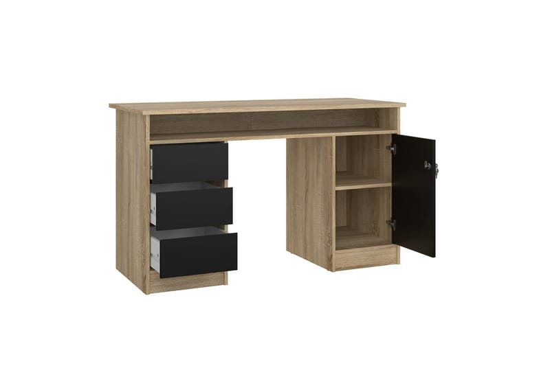 Taketo Skrivbord 55x126 cm - Natur/Svart - Möbler - Bord & matgrupper - Kontorsbord - Skrivbord
