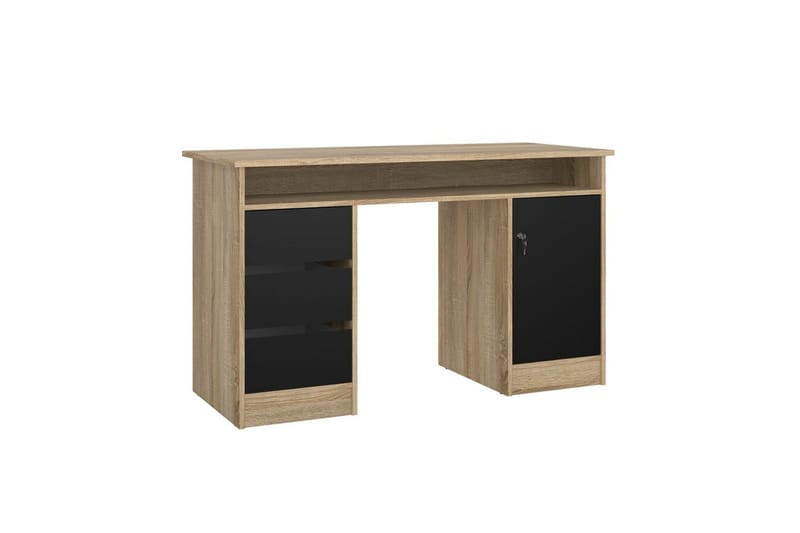 Taketo Skrivbord 55x126 cm - Natur/Svart - Möbler - Bord & matgrupper - Kontorsbord - Skrivbord