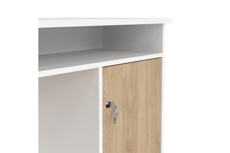 Taketo Skrivbord 55x126 cm - Vit/Natur - Möbler - Bord & matgrupper - Kontorsbord - Skrivbord