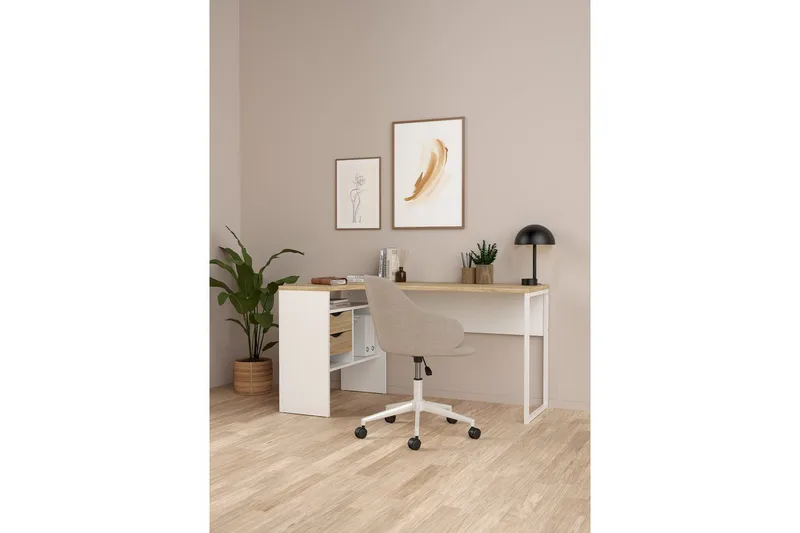 Taketo Skrivbord 81x145,1 cm - Vit - Möbler - Bord & matgrupper - Kontorsbord - Skrivbord