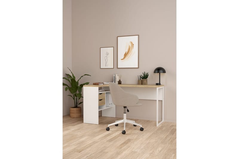 Taketo Skrivbord 81x145,1 cm - Vit - Möbler - Bord & matgrupper - Kontorsbord - Skrivbord