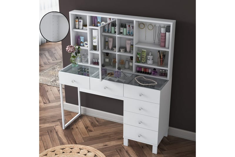 Talros Sminkbord 120 cm - Vit - Möbler - Bord & matgrupper - Kontorsbord - Skrivbord