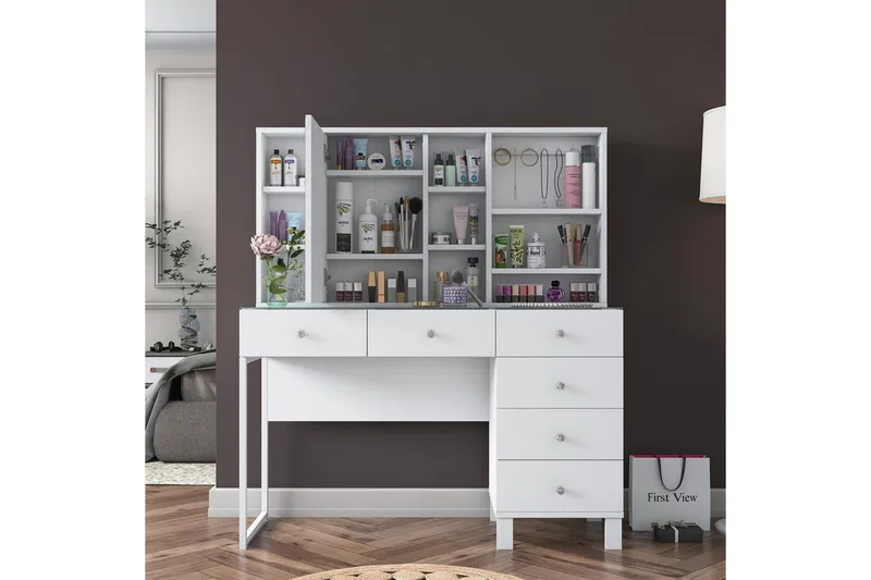 Talros Sminkbord 120 cm - Vit - Möbler - Bord & matgrupper - Kontorsbord - Skrivbord