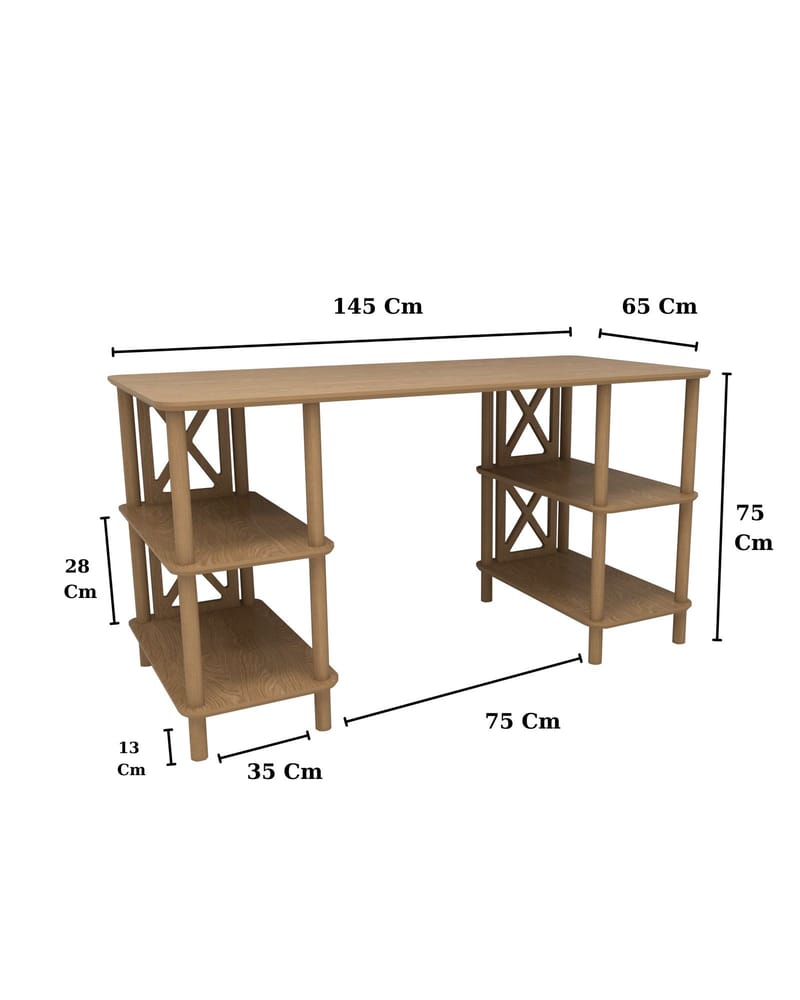 Ticoman Skrivbord 145 cm - Ek - Möbler - Bord & matgrupper - Kontorsbord - Skrivbord