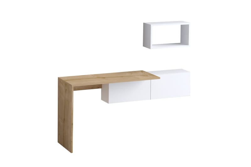 Tiff Skrivbord 74x45 cm Vit/Brun - Hanah Home - Möbler - Bord & matgrupper - Kontorsbord - Skrivbord