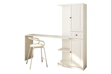 Torrel Skrivbord 40x155 cm - Vit - Möbler - Bord & matgrupper - Kontorsbord - Skrivbord