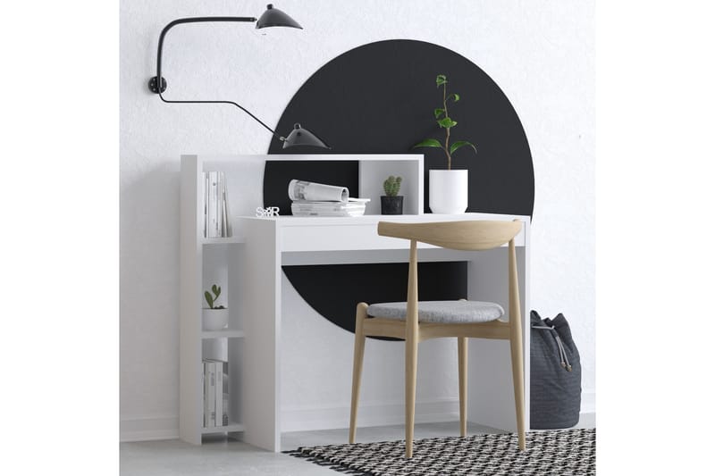 Trella Skrivbord 95x45 cm Vit - Hanah Home - Möbler - Bord & matgrupper - Kontorsbord - Skrivbord