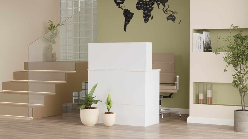 Valren Receptionbord 90x110x44,5 cm - Vit - Möbler - Bord & matgrupper - Kontorsbord - Skrivbord