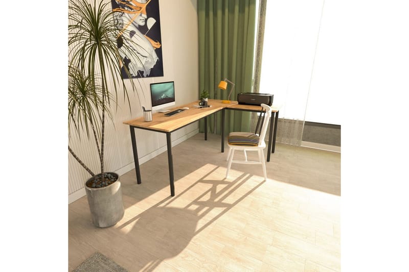 Viva Skrivbord 120x150 cm - Svart/Natur - Möbler - Bord & matgrupper - Kontorsbord - Skrivbord