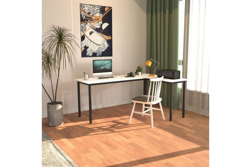 Viva Skrivbord 120x150 cm - Svart/Vit - Möbler - Bord & matgrupper - Kontorsbord - Skrivbord
