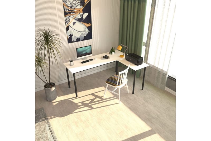 Viva Skrivbord 120x150 cm - Svart/Vit - Möbler - Bord & matgrupper - Kontorsbord - Skrivbord