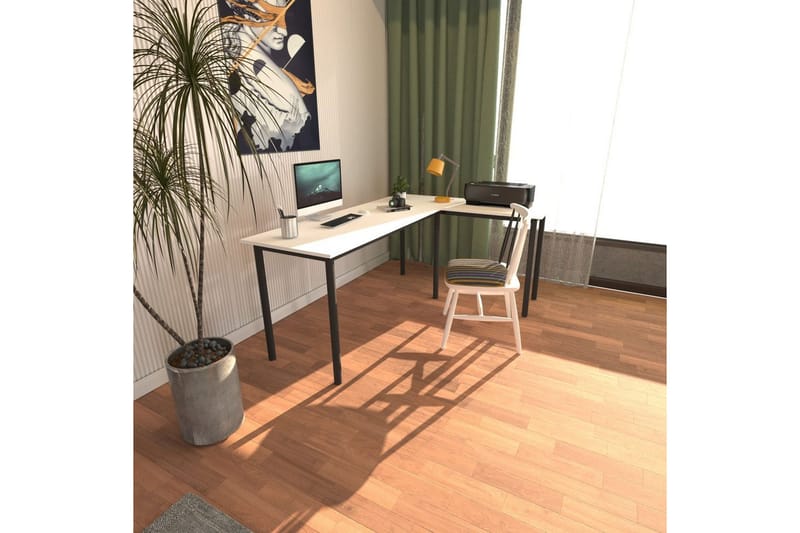 Viva Skrivbord 120x150 cm - Svart/Vit - Möbler - Bord & matgrupper - Kontorsbord - Skrivbord