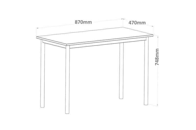 Viva Skrivbord 47x87 cm - Svart - Möbler - Bord & matgrupper - Kontorsbord - Skrivbord
