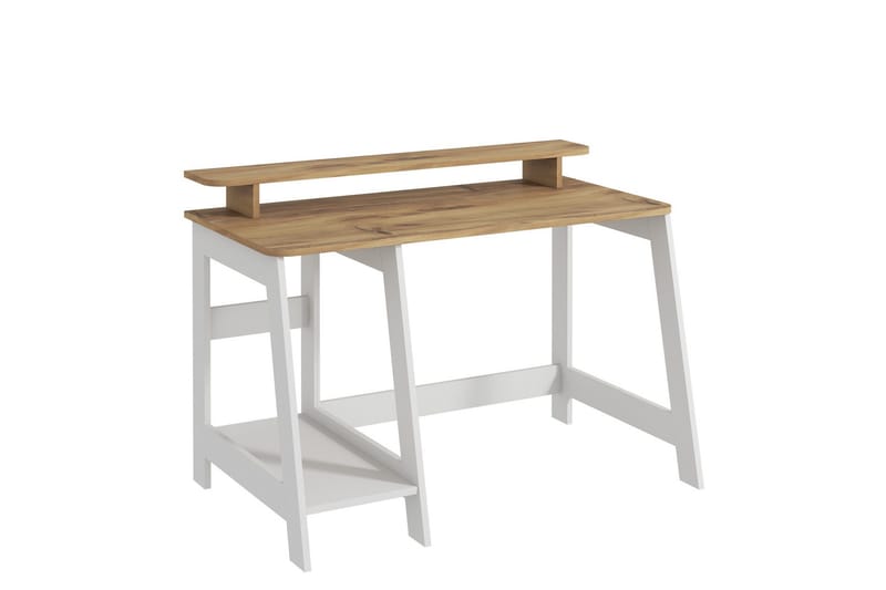 Voiture Skrivbord 60x120 cm, Vit/Ek