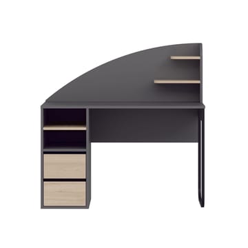Zavio Skrivbord 120x120x60 cm - Antracit/Valnöt - Möbler - Bord & matgrupper - Kontorsbord - Skrivbord