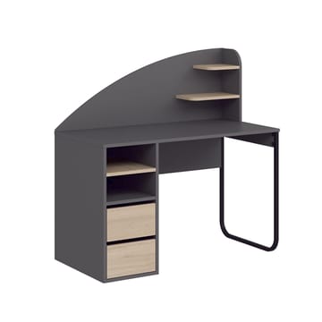 Zavio Skrivbord 120x120x60 cm - Antracit/Valnöt - Möbler - Bord & matgrupper - Kontorsbord - Skrivbord