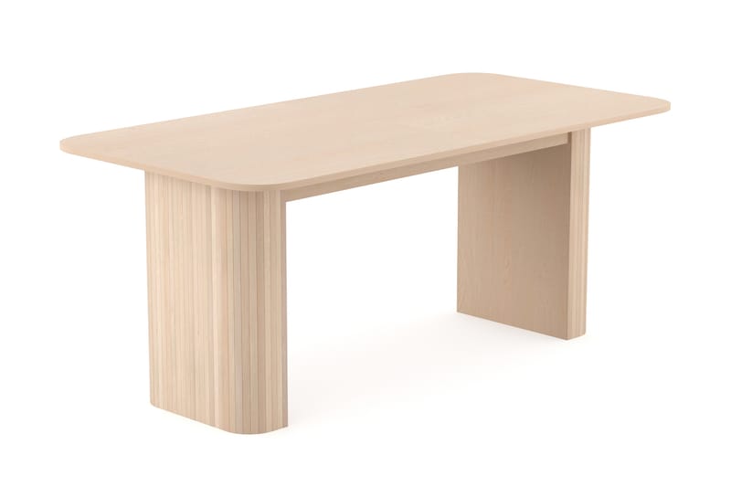 Kopparbo Matbord 160-220 cm Förlängningsbart - Ljust vitlaserat ekträ - Möbler - Bord & matgrupper - Matbord & köksbord