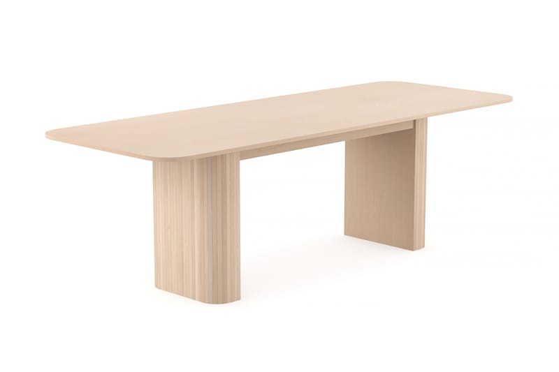 Kopparbo Matbord 160-220 cm Förlängningsbart - Ljust vitlaserat ekträ - Möbler - Bord & matgrupper - Matbord & köksbord