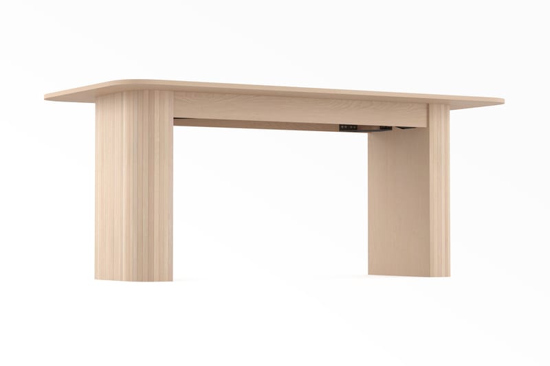 Kopparbo Matbord 160-220 cm Förlängningsbart - Ljust vitlaserat ekträ - Möbler - Bord & matgrupper - Matbord & köksbord