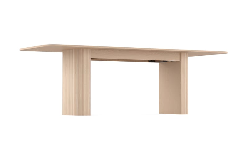 Kopparbo Matbord 160-220 cm Förlängningsbart - Ljust vitlaserat ekträ - Matbord & köksbord