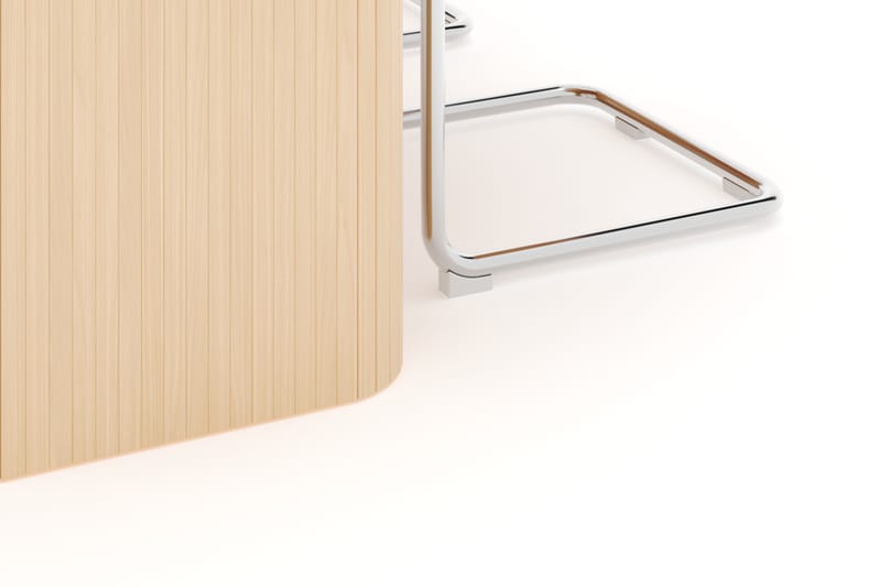 Kopparbo Matbord 160-220 cm Förlängningsbart med 4 st Build Matstolar - Vit - Möbler - Bord & matgrupper - Matgrupper